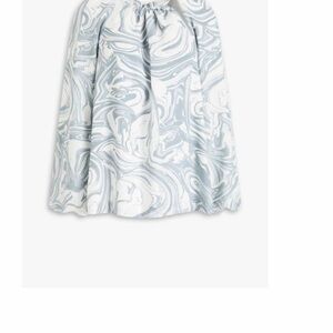 Jonathan Simkhai Blue and White Marble Blouse